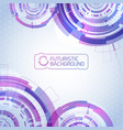 futuristic virtual technology background vector image vector image