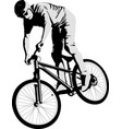 cyclist vector image vector image