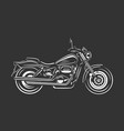 vintage motorcycle vector image