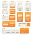 website design elements vector image vector image
