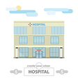 hospital building set for create city landscape vector image vector image