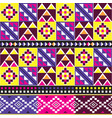 tribal kente cloth style pattern african vector image