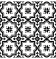 arabic pattern moroccan black tiles design vector image