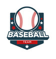 baseball sport team badge icon vector image vector image