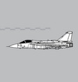 hal lca tejas vector image vector image