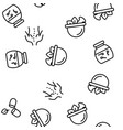 naturopathy therapy seamless pattern vector image