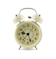 Black Alarm Clock On White Background Morning Vector Image