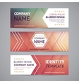 company banners with blurred backgrounds vector image