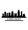 chicago skyline vector image