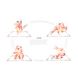 judo young athletes in kimono training sparring vector image