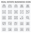 real estate icon vector image