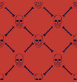 skulls and bones seamless pattern vector image vector image