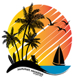 tropical beach vector image