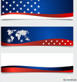 american flag vector image vector image