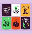 halloween animals vector image