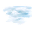 handmade of blue clouds sky watercolor light vector image