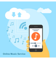 online music service vector image