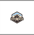 desert storm off road logo vector image vector image