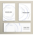 abstract swirl set design background vector image