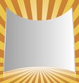white projection screen vector image