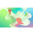 colorful geometric background fluid shapes vector image