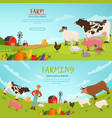 agribusiness banners vector image vector image
