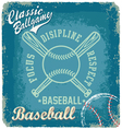 baseball classic ballgame vector image vector image
