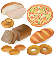 bread and bakery set vector image vector image