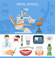 dental services banner vector image