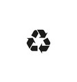 recycling symbol isolated on white background vector image