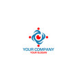 d vision community logo design vector image