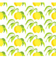 seamless pattern with lemon branches vector image vector image