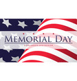 memorial day banner and poster design vector image