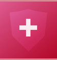 red medical pharmacy insurance protection modern vector image