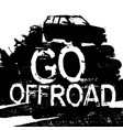stamp off road quote vector image