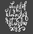 handwritten brush script letters isolated vector image vector image