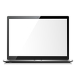 black shiny laptop vector image