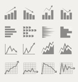 graphic business ratings and charts vector image vector image