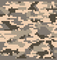 digital pixel camouflage seamless pattern vector image