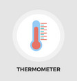 thermometer flat icon vector image vector image