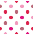 colorful big pink red polka dots background vector image