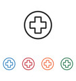 medical cross icon vector image