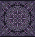 bandana paisley design- colorful print square vector image