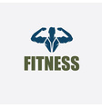bodybuilder fitness model silhouette design vector image vector image