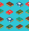 book seamless pattern vector image