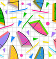 retro vintage summer fun 80s pattern background vector image vector image