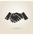 shaking hands vector image vector image