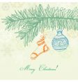 christmas card vector image vector image