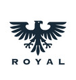 heraldic eagle logo icon vector image vector image