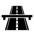 motorway icon road symbol design for web vector image